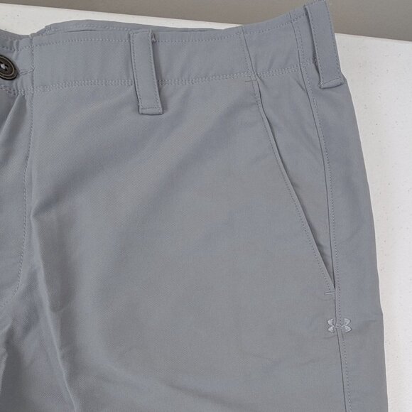 Under Armour Golf Shorts Gray Size 40 HeatGear Lightweight Stretch Nylon Blend - Picture 4 of 9